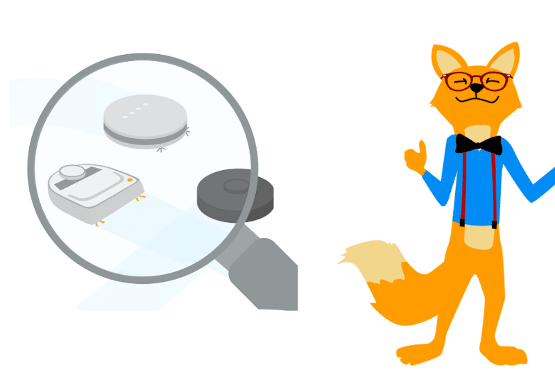 Smart Home Fox внимательно изучает различные модели роботов-пылесосов.